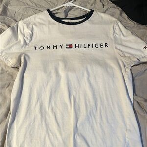 Tommy Hilfiger White Tee with Navy Details